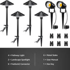 SUNVIE LED Low Voltage Landscape Lighting 12-24V Landscape Lighting Kit - Image 7