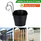 OGIMA Railing Planter Box, 3 Pack 16" Large Hanging Planters - Image 2