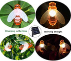 SEMILITS Solar String Lights 20LED Outdoor Waterproof Simulation Honey Bees - Image 2