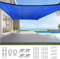 Quictent 20X20FT 185G HDPE Square Sun Shade Sail Canopy 98% UV Block Outdoor by QUICTENT