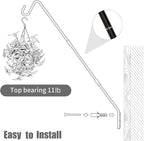 Juegoal Heavy Duty Deck Hook, 25 Inch or 36 Inch Wall Mounted Extended Reach - Image 5