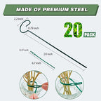 Joyhalo 20 Pack Plant Support Stakes 24 Inch, Plant Stakes, Flower Stakes - Image 3