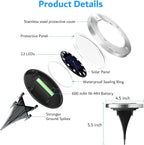 Biling Solar Ground Lights Outdoor 12 Packs, Bright 12 LEDs Solar Lights - Image 4