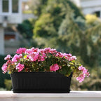 Fasmov 7 Pack 17 Inches Flower Window Box Plastic Vegetable Planters - Image 8