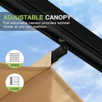 Aoxun 10'x12' Outdoor Pergola, Patio Aluminum Pergola - Image 4