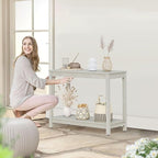 DWVO 38.3" Outdoor Bar Table Console Table, HIPS Material Indoor Outdoor - Image 5