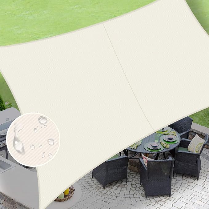 LOVE STORY Rectangle 5'x8' Waterproof Sun Shade Sail Canopy UV Block by LOVESTORY