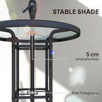 Outsunny 4 Piece Outdoor Bar Set - Image 8