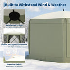 13x13FT 6-Sided Pop Up Gazebo Tent，One-Push Setup Canopy Tent - Image 2