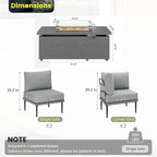 Sundale Outdoor 5 Pieces Patio Furniture Set - Image 2