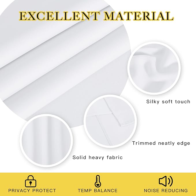 NICETOWN Sliding Door Window Treatment Blackout Patio Door Curtain Panels - Image 2