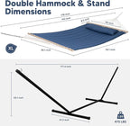 SUNCREAT 2 Person Free Standing Hammock - Image 3