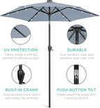 Best Choice Products 7.5ft Outdoor Solar Market Table Patio Umbrella - Image 5