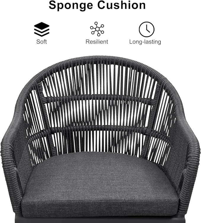 PURPLE LEAF 5 Pieces Patio Dining Set - Image 3