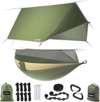 Sunyear Camping Hammock, Portable Single & Double Hammock by SleepSafeSwingFree