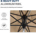 ABCCANOPY Durable Solar Led Patio Umbrellas - Image 6