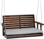 VINGLI Wooden Porch Swing, Heavy Duty 880 LBS Hanging Patio Bench by VINGLI