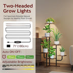 Corner Plant Stand with Grow Light - Image 4