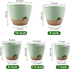 Plant Pots 10/9/8/7.5/7 Inch Self Watering Pots, Plastic Flower Pots, Nursery - Image 3