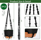 GARDIFE 8 Inch Hanging Planters - Image 2