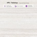PURPLE LEAF 7 Pieces Outdoor Dining Set Patio Table and Chairs Set - Image 7
