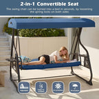 3-Seat Patio Porch Swing 800LBS Outdoor Swing - Image 2