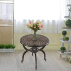 C/G Outdoor Side Tables, Cast Aluminum Patio End Tables, Anti-Rust Coffee Table - Image 7