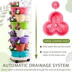 Umigy 2 Set Multicolor 7 Tier Stackable Vertical Planters - Image 4