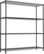 2400LBS 47.3" W Stand Shelf Wire Rust-Proof Outdoor Storage Shelving 4-Tier - Image 6