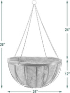 Arcadia Garden Products Round Hanging Planter Basket - Image 4