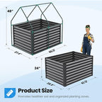 Quictent 4x3x2ft Galvanized Raised Garden Bed - Image 6