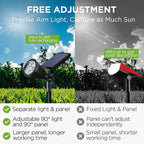 InnoGear Solar Spot Lights, Outdoor Solar Lights Solar Spotlights Flag Pole - Image 2