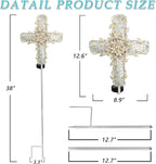 38Inch Solar Cross Garden Lights Outdoor Decorative - Image 5