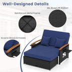 Tangkula Patio Rattan Daybed - Image 9