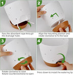 6 Inch Orchid Pots with Holes, 3 Pack Self Watering Planters - Image 5