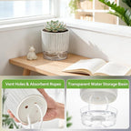 Self Watering Pots for Indoor Plants, 4 and 5.3 Inch - Image 3