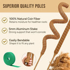 Moss Pole Monstera Plant Support – 2 Pack 28” Bendable Moss Pole Monstera Plant - Image 2
