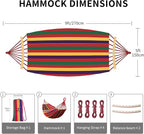 Hammock, Cotton Canvas Hammock Portable Camping Hammock - Image 5