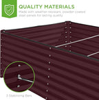 Best Choice Products 8x4x2ft Outdoor Metal Raised Garden Bed, Deep Root Planter - Image 7