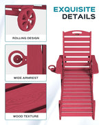 Outdoor Chaise Lounge Chair Set of 2, Patio Lounge Chairs - Image 5