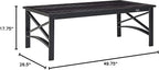 Crosley Furniture Kaplan Weather Resistant Metal Outdoor Coffee Table - Image 3
