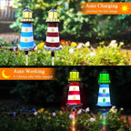 Solar Lights Outdoor 2 Pack, Solar Garden Lamps, Outdoor Decorations, Garden - Image 3