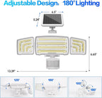 Energetic Solar Outdoor Lights, 1800LM 150 LED Security Motion Sensor Outdoor - Image 6