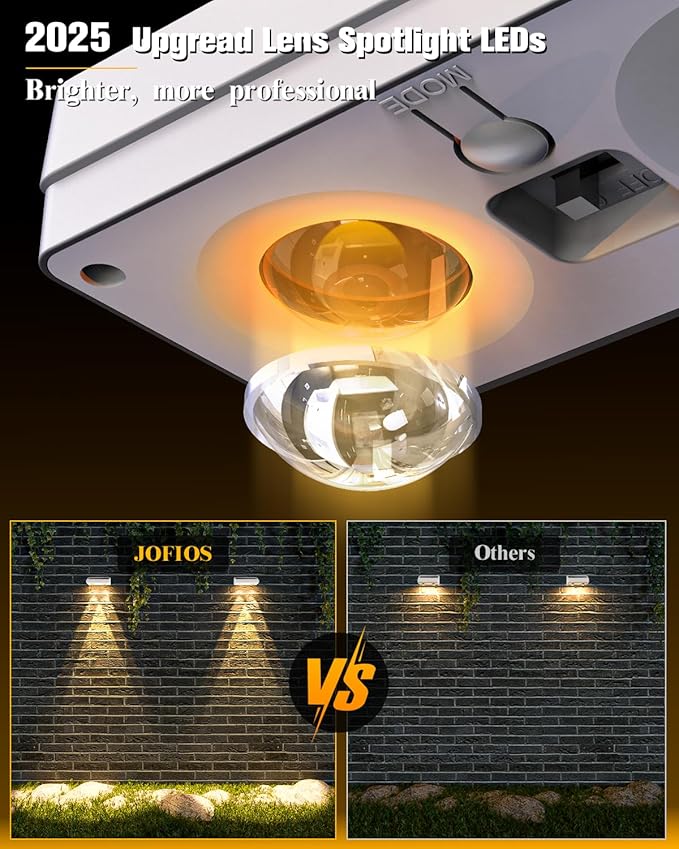 Solar Fence Lights 16 Pack, 50 Lumens Outdoor Solar Lights - Image 3