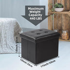 ALASDO Storage Ottoman Footrest Stool Small Ottoman - Image 3