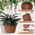 VIDELLY 4 Pcs Hanging Planters for Indoor Plants - Image 3