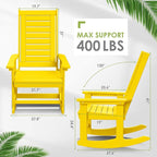GREENVINES Outdoor Rocking Chair Set | 3-Piece | 2 Rocking Chairs - Image 3
