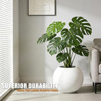 13.5 H x 17" Dia Round Fiberstone Planter - Image 5