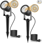 L LOHAS LED 12W Dusk to Dawn Outdoor Lighting, Auto On/Off 3000K Landscape by LLOHASLED