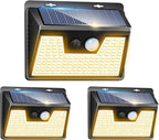 Peasur Solar Lights Outdoor Waterproof, Warm White Motion Sensor Lights Dusk to by Peasur